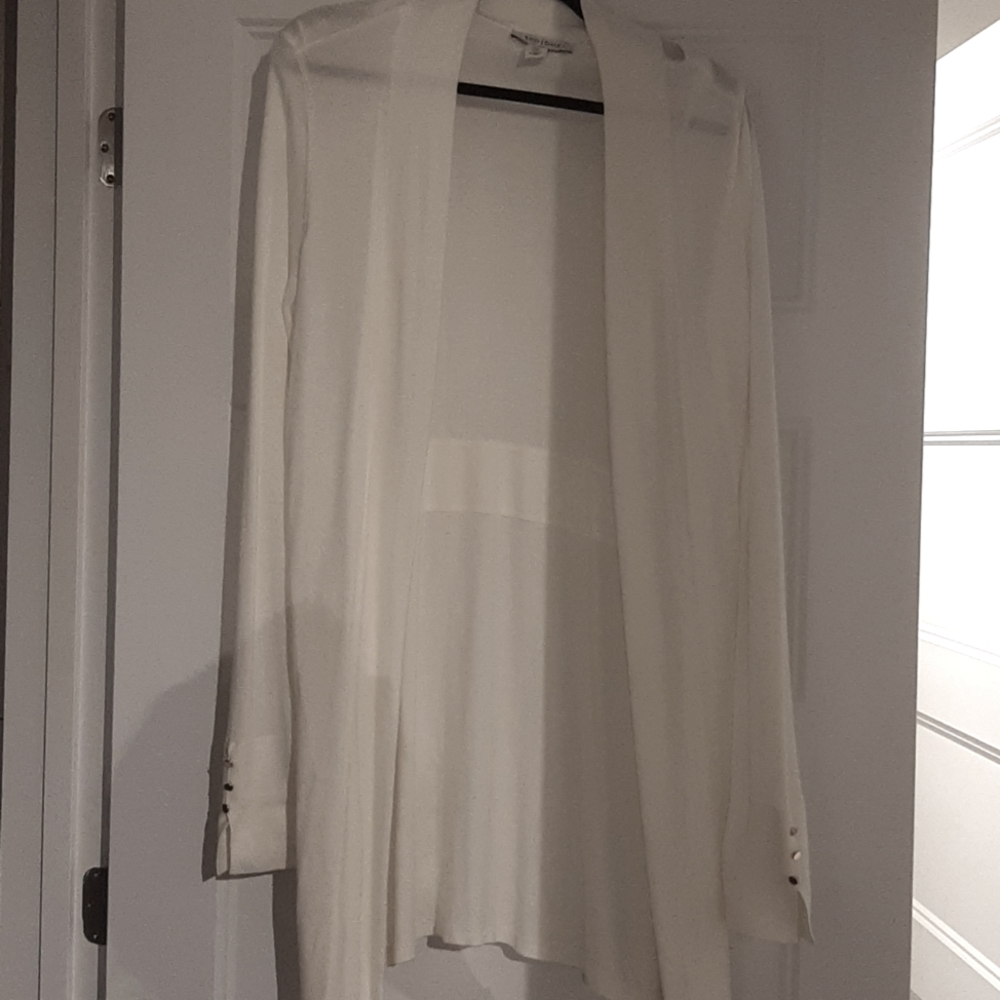 White cartigan